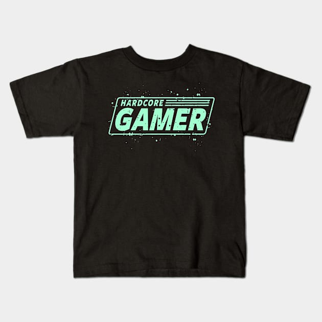 GAMING - GAMER - HARDCORE GAMER Kids T-Shirt by ShirtFace